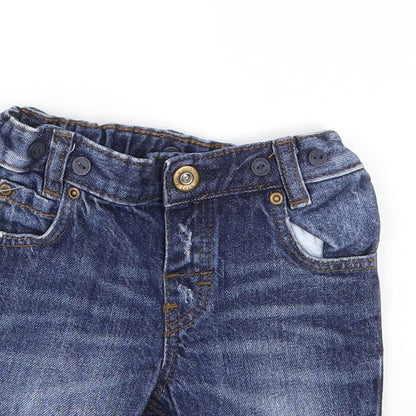 H&M Boys Blue   Capri Jeans Size 9-12 Months