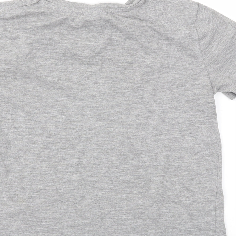 Primark Womens Grey Animal Print  Basic T-Shirt Size 4