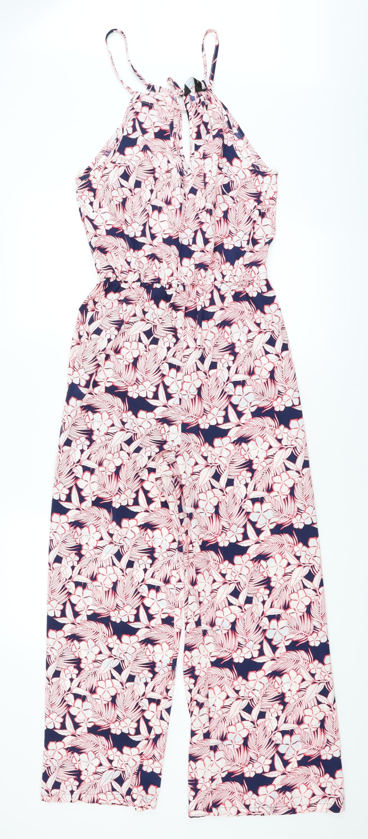 New Look Womens Blue Flecked  Catsuit One-Piece Size 8 L25 in