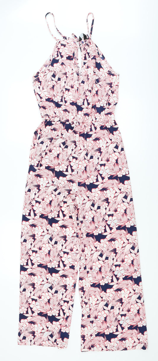 New Look Womens Blue Flecked  Catsuit One-Piece Size 8 L25 in