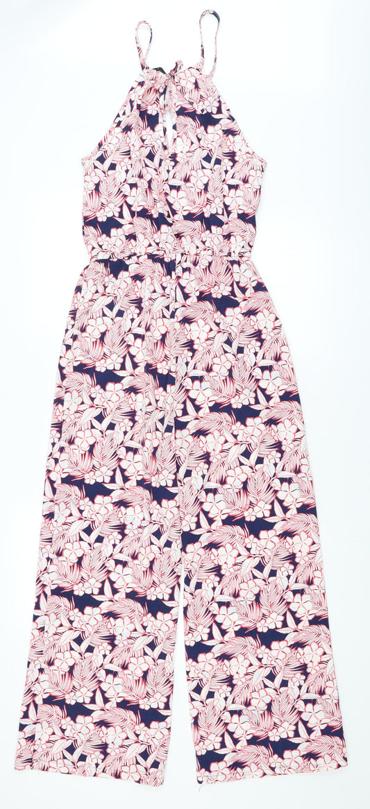 New Look Womens Blue Flecked  Catsuit One-Piece Size 8 L25 in