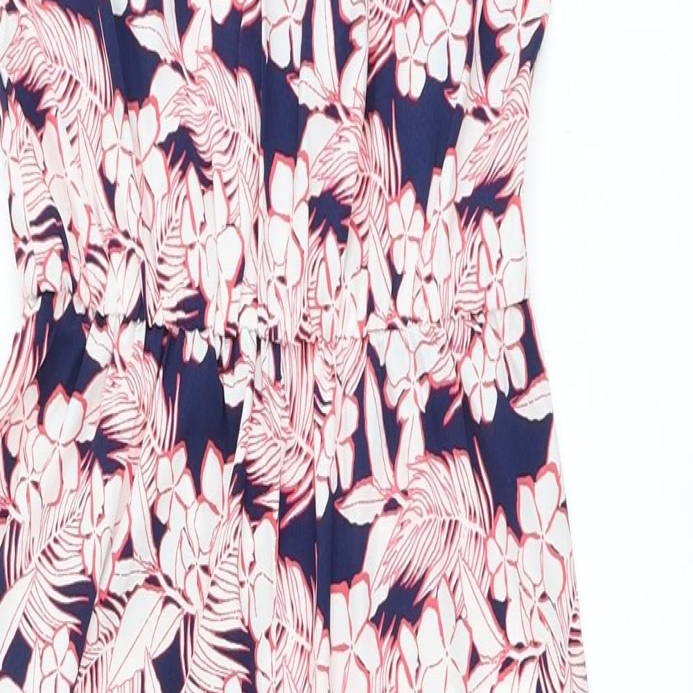 New Look Womens Blue Flecked  Catsuit One-Piece Size 8 L25 in