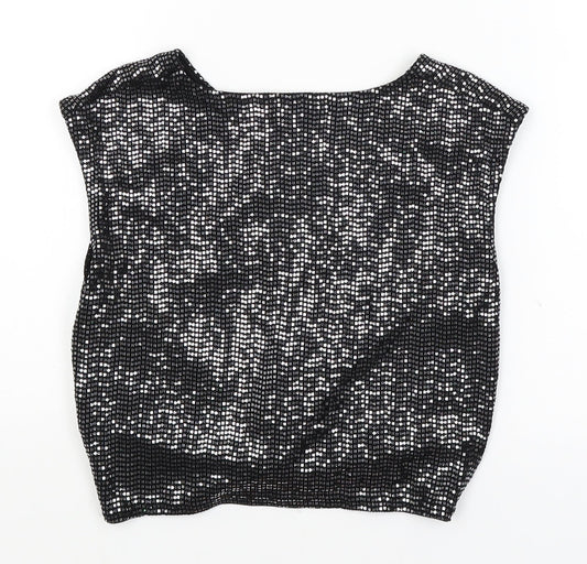 Quiz Womens Black   Cropped Tank Size 12