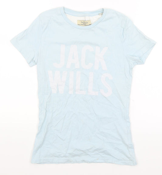 Jack Wills Womens Blue   Basic T-Shirt Size 6