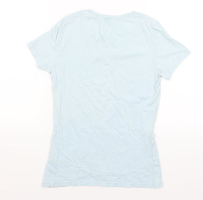 Womens UK Size 6 Jack Wills Blue Basic T-Shirt