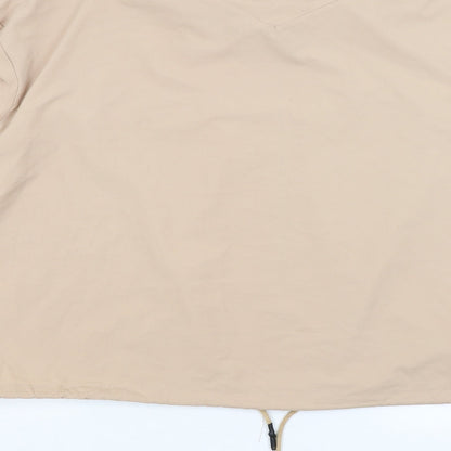 Nu Womens Beige   Rain Coat Coat Size M
