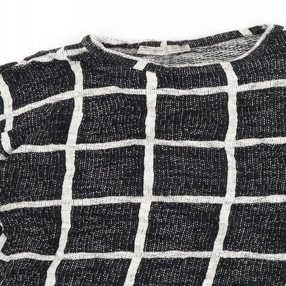 Atmosphere Womens Black Check  Pullover Jumper Size 8