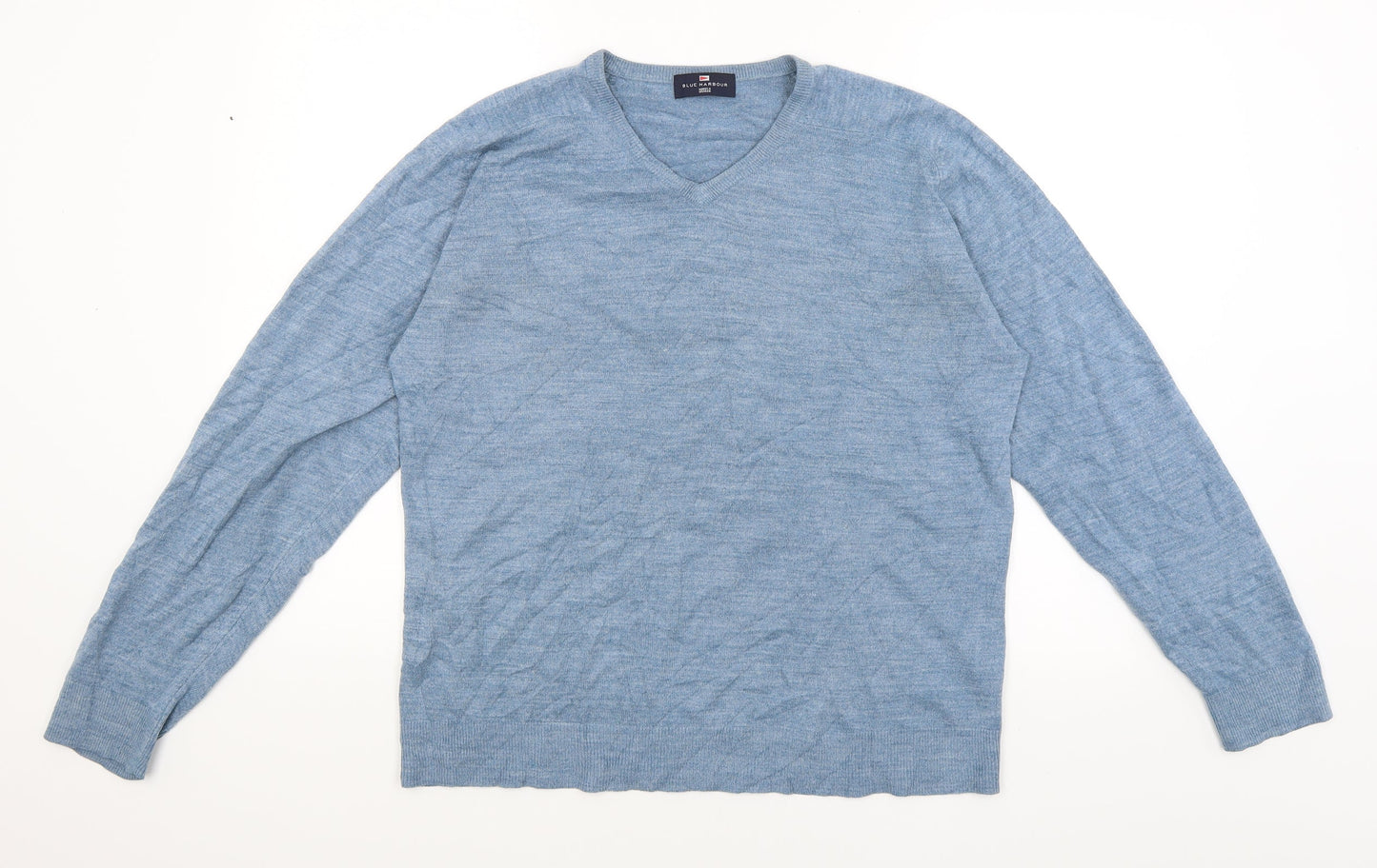 Blue Harbour Mens Blue   Pullover Jumper Size M
