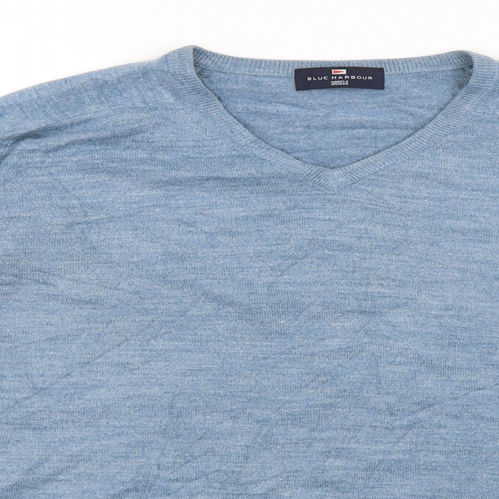 Blue Harbour Mens Blue   Pullover Jumper Size M