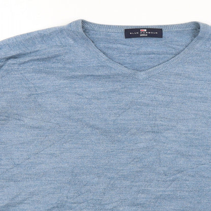 Blue Harbour Mens Blue   Pullover Jumper Size M