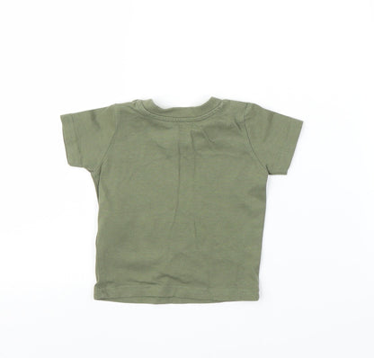 Primark Boys Green   Basic T-Shirt Size 0-3 Months