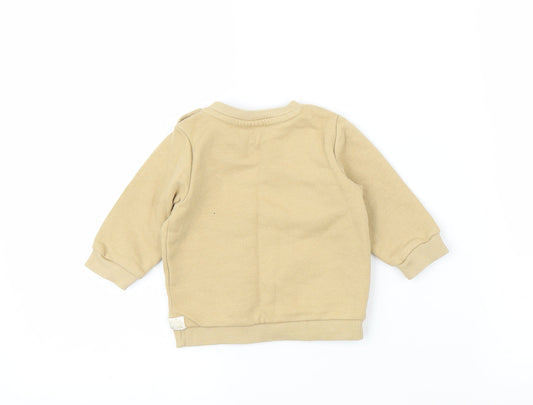 Fred & Flo Baby Beige   Pullover Jumper Size 0-3 Months