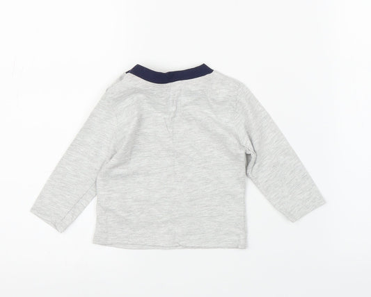 Primark Boys Grey   Basic T-Shirt Size 6-9 Months