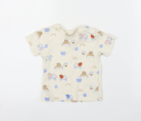 M&S Baby Beige   Basic T-Shirt Size 9-12 Months