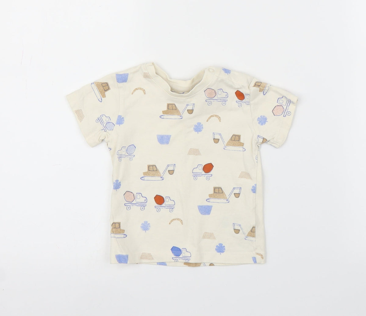 Marks & Spencer Baby Beige   Basic T-Shirt Size 9-12 Months