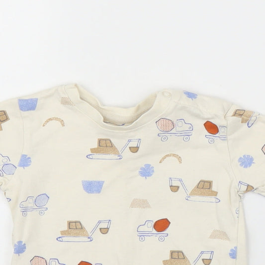 M&S Baby Beige   Basic T-Shirt Size 9-12 Months
