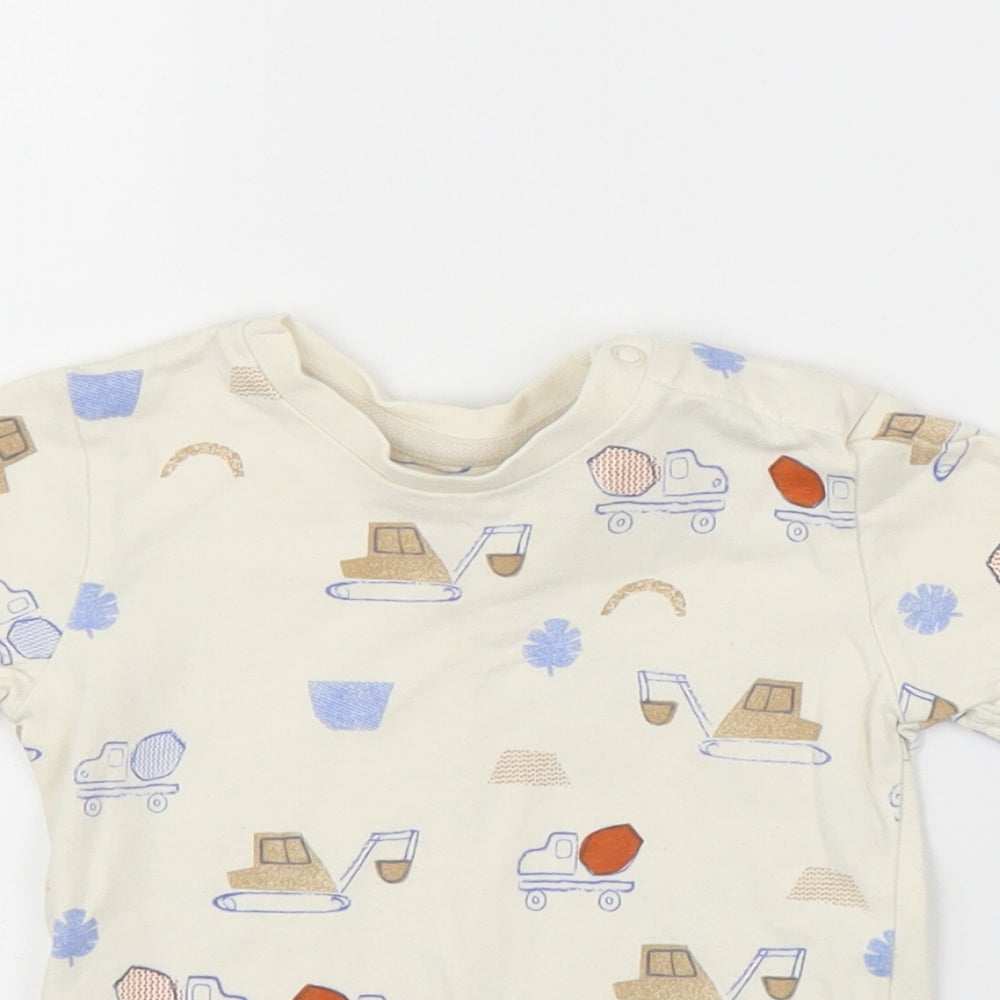 Marks & Spencer Baby Beige   Basic T-Shirt Size 9-12 Months