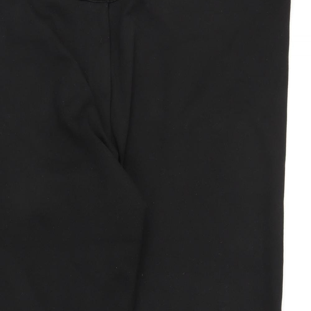 Womens UK Size 26 ASOS Regular Fit Capri Black Trousers