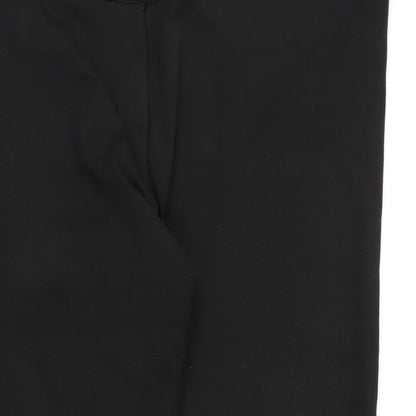 Womens UK Size 26 ASOS Regular Fit Capri Black Trousers