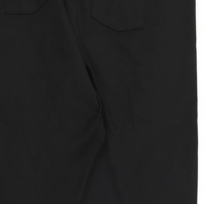 Womens UK Size 26 ASOS Regular Fit Capri Black Trousers