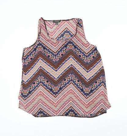 Primark Womens Pink Geometric  Basic Blouse Size 14