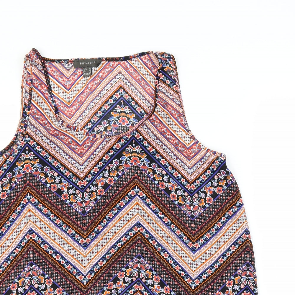 Primark Womens Pink Geometric  Basic Blouse Size 14