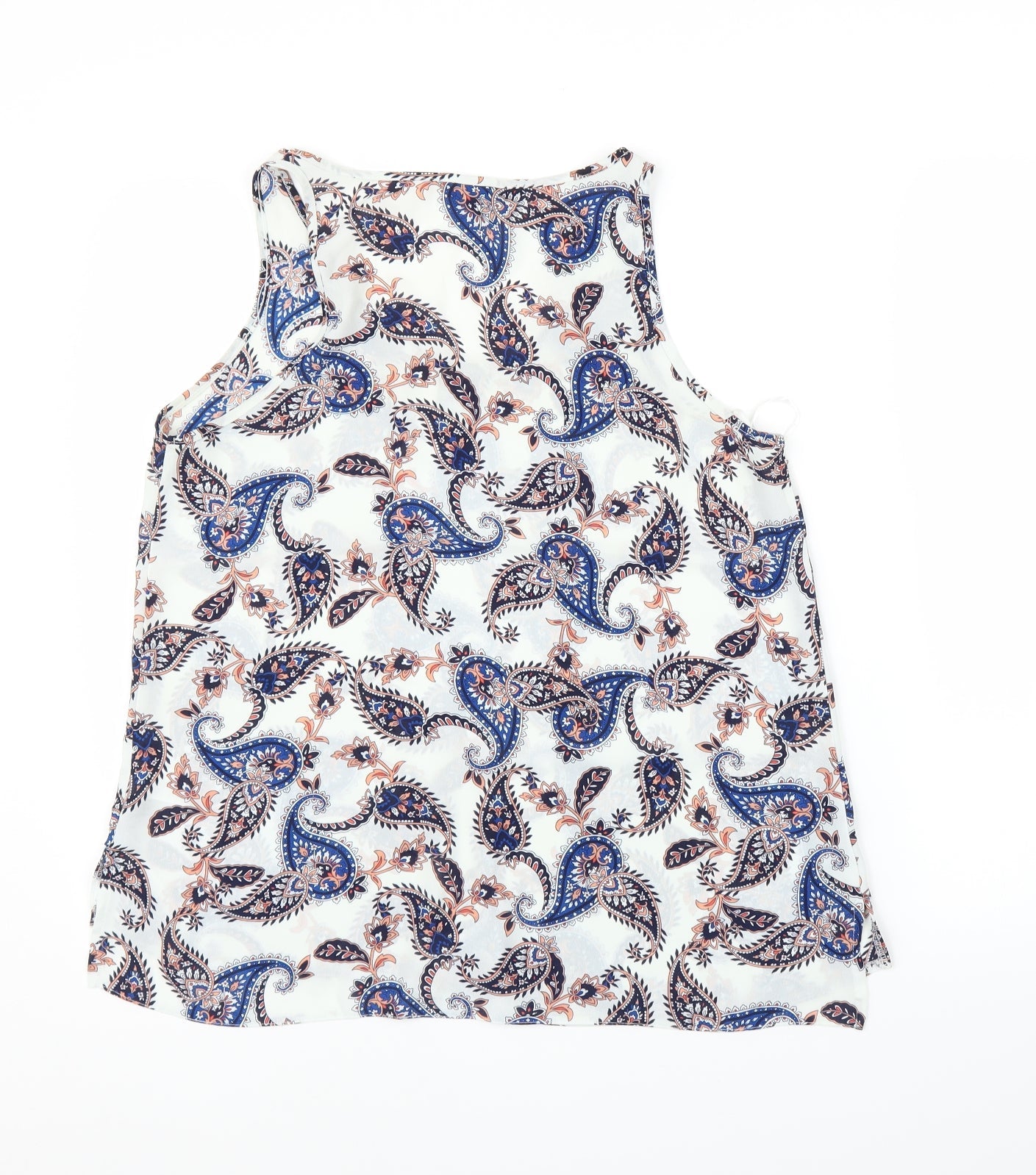 Primark Womens White Paisley  Basic Blouse Size 12