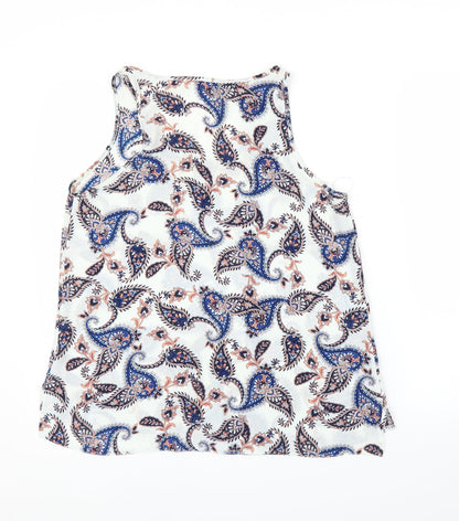 Primark Womens White Paisley  Basic Blouse Size 12