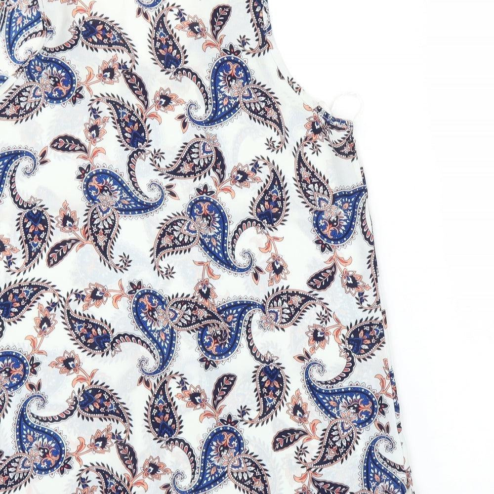 Primark Womens White Paisley  Basic Blouse Size 12