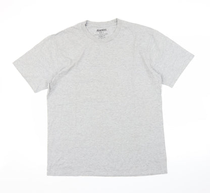 Peacocks Mens Grey    T-Shirt Size L