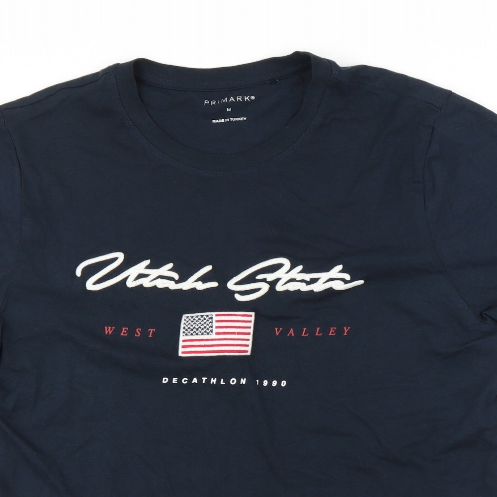 Primark Mens Blue    T-Shirt Size M