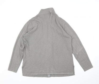 Eliane Womens Grey   Full Zip Jumper Size XL