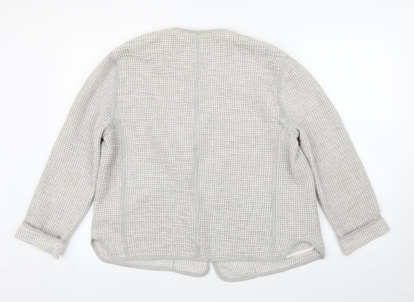 Custommade Womens Silver   Jacket  Size 10  - Chanel jacket