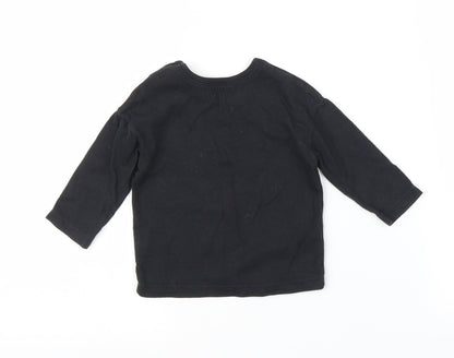 George Boys Black   Basic T-Shirt Size 3-6 Months  - Dinosaur