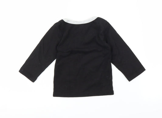 Preworn Baby Black   Basic T-Shirt Size 6-9 Months