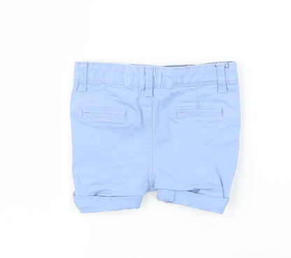 Primark Boys Blue  Damask Capri Trousers Size 3-6 Months  - Shorts