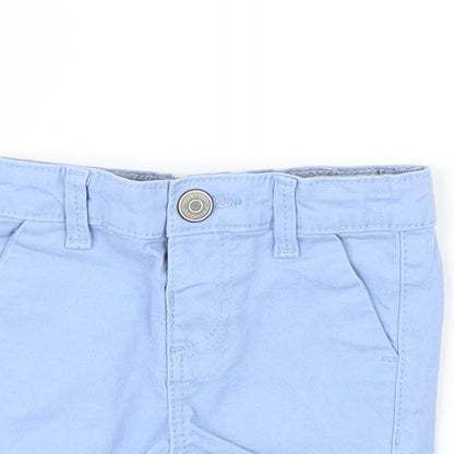 Primark Boys Blue  Damask Capri Trousers Size 3-6 Months  - Shorts
