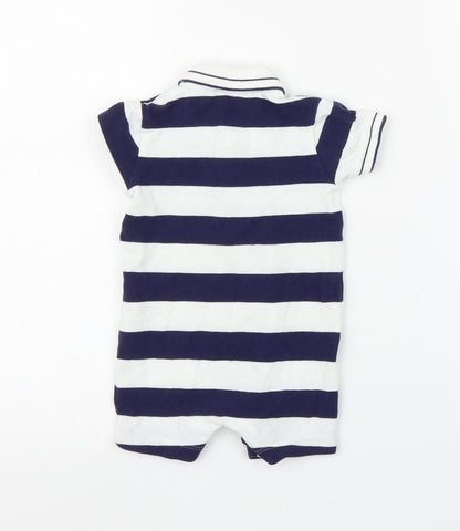 NEXT Baby Blue Striped  Babygrow One-Piece Size 6-9 Months