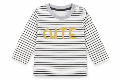 Matalan Baby White Striped  Basic T-Shirt Size 3-6 Months