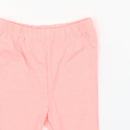 Woolies Babes Girls Pink   Capri Leggings Size 12 Months