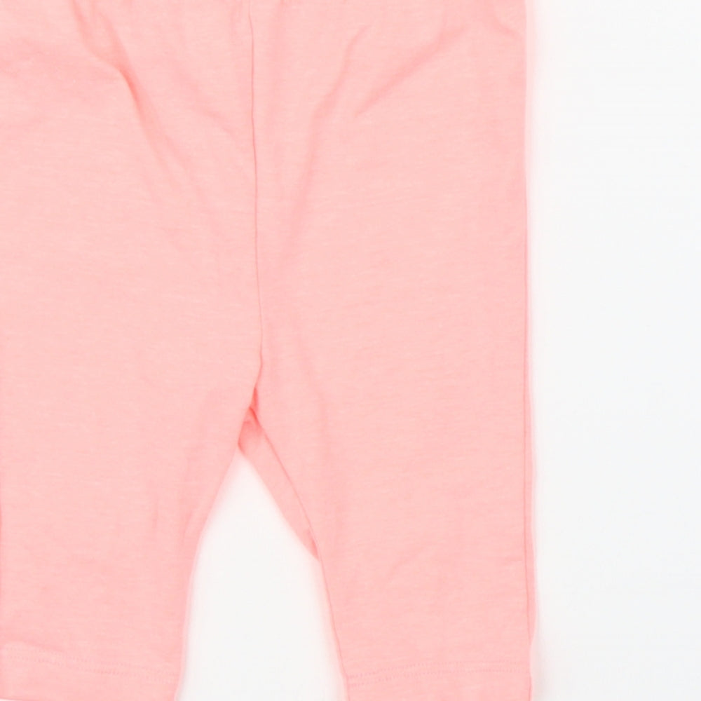 Woolies Babes Girls Pink   Capri Leggings Size 12 Months