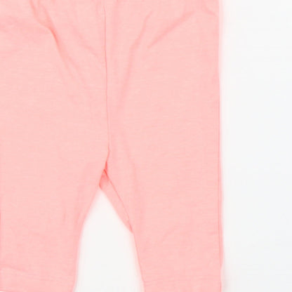 Woolies Babes Girls Pink   Capri Leggings Size 12 Months