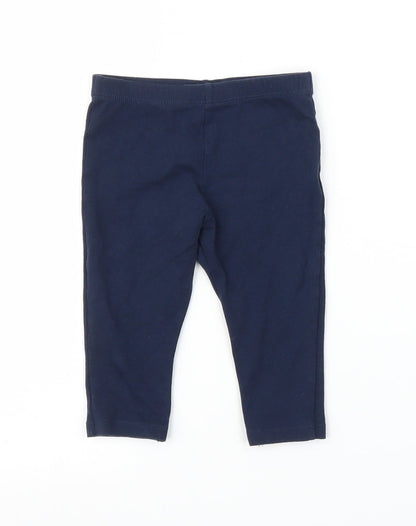 F&F Girls Blue   Capri Leggings Size 6-9 Months