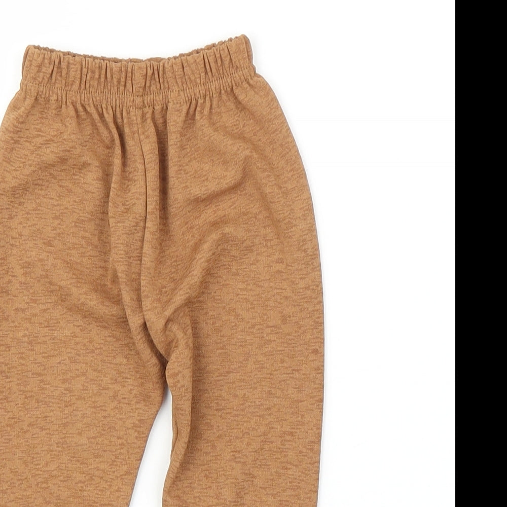 Preworn Girls Brown   Capri Leggings Size 6-9 Months