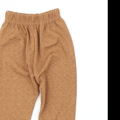 Preworn Girls Brown   Capri Leggings Size 6-9 Months