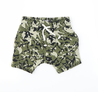NEXT Boys Green Camouflage  Capri Leggings Size 6-9 Months