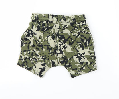 NEXT Boys Green Camouflage  Capri Leggings Size 6-9 Months