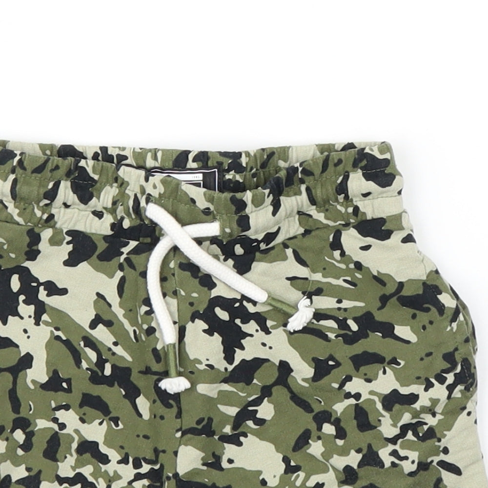 NEXT Boys Green Camouflage  Capri Leggings Size 6-9 Months