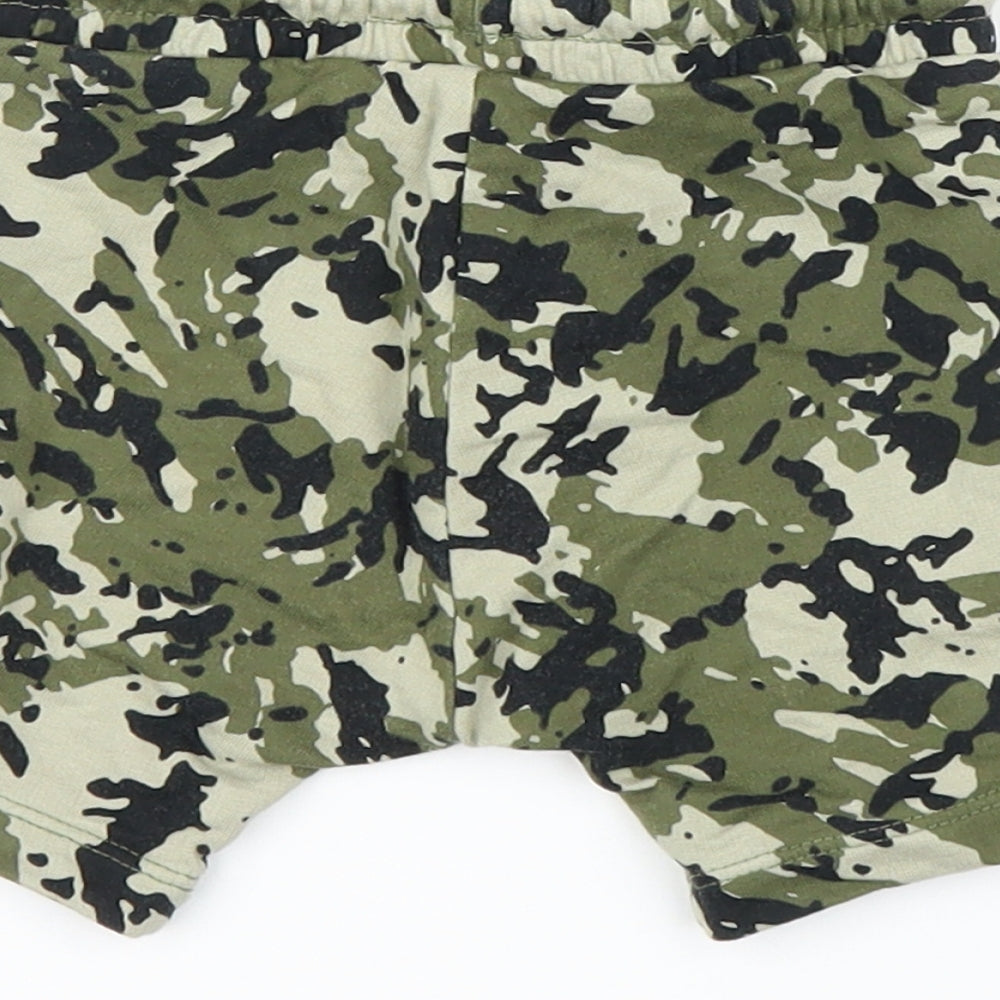 NEXT Boys Green Camouflage  Capri Leggings Size 6-9 Months