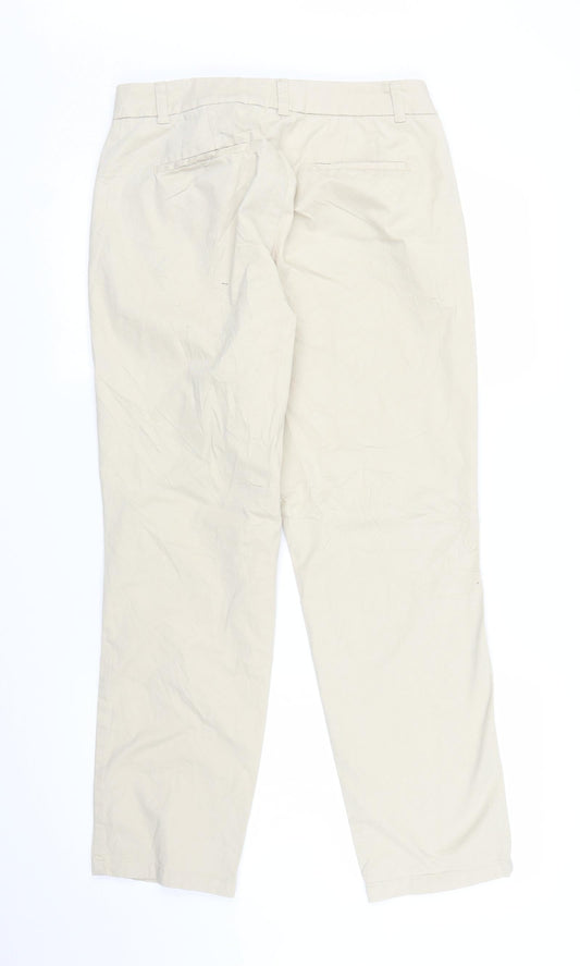Monsoon Womens Beige   Carpenter Trousers Size 14 L26 in